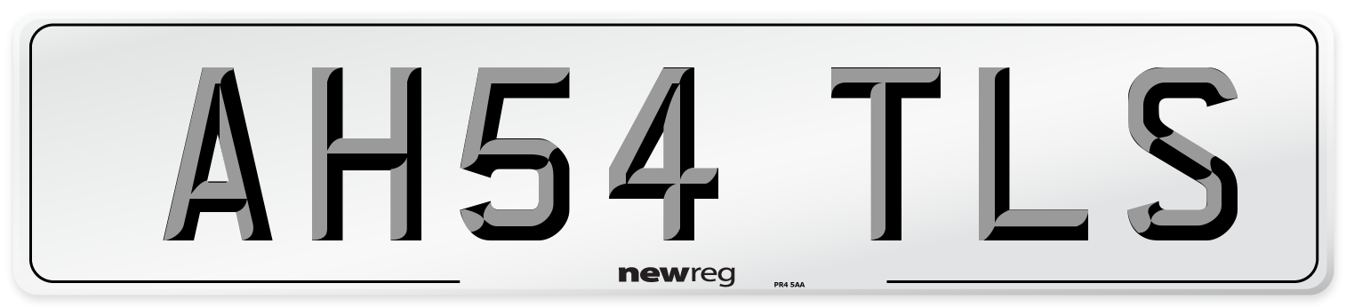 AH54 TLS Number Plate from New Reg